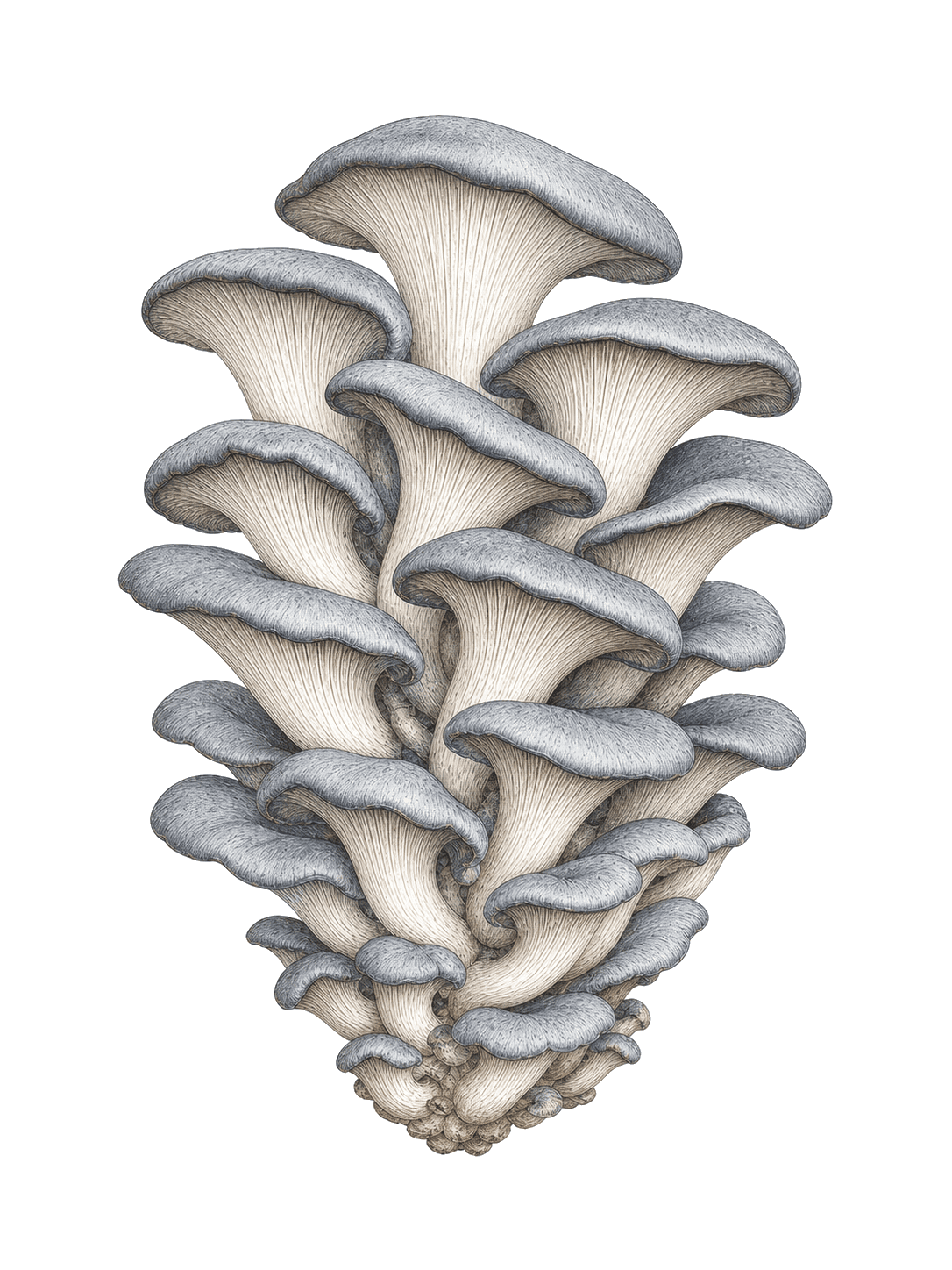 Field-guide illustration of Oyster